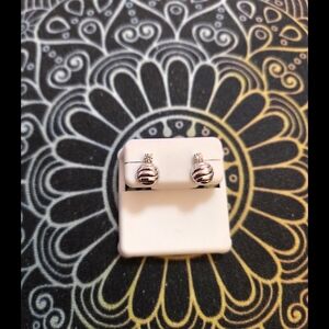 Elegant Silver Ornament Earrings